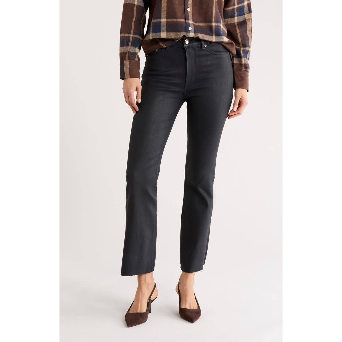 Nwt Dl1961 Bridget Boot Cut Glazed Blueberry Coated Denim High Rise Size 26